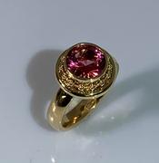 14k Yellow Gold Tourmaline Ring