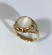 14kt Moonstone and Diamond Ring