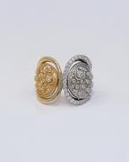 14kt Yellow and White Gold Filagree Ring