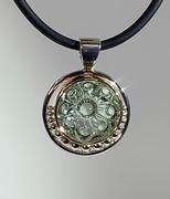 14kt Yellow Gold and Sterling Silver Pendant