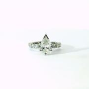 Pear Lab Grown Diamond Ring